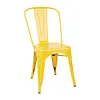 Bolero Bistro stalen bijzetstoelen geel | (4 stuks)