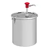 Gastro-M Push button dispenser with stainless steel container and lid