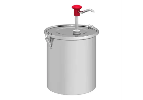  Gastro-M Push button dispenser with stainless steel container and lid 