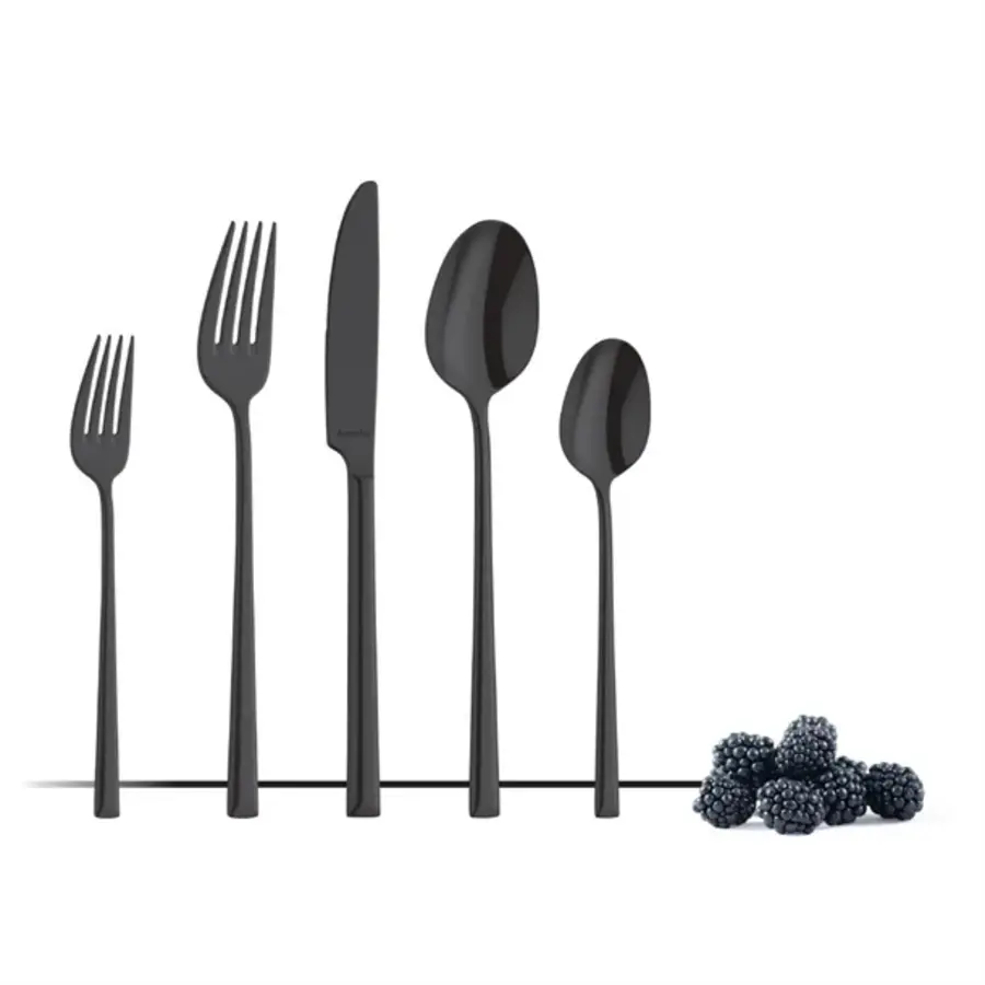 Amefa metropole table fork | black | (12 pieces)