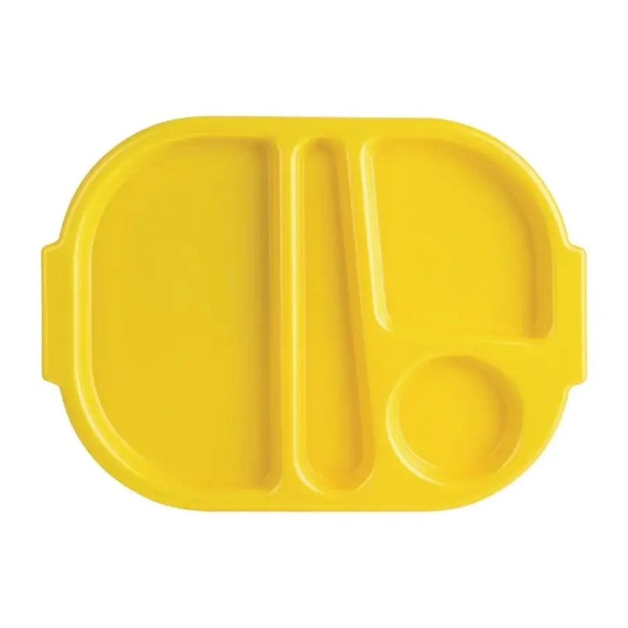 Kristallon bowls Small Polycarbonate Compartment | Yellow 322mm