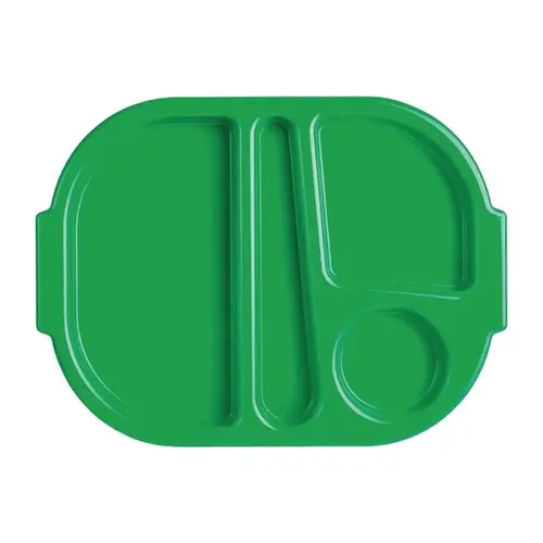  Olympia Plateaux Kristallon avec compartiments | 32,2x23,6cm vert | (10 pièces) 