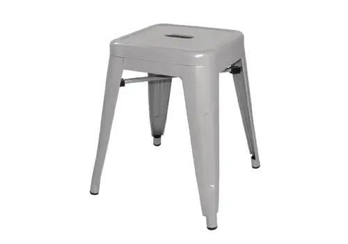  Bolero tabouret bas de bistrot en acier | (4 pièces) 