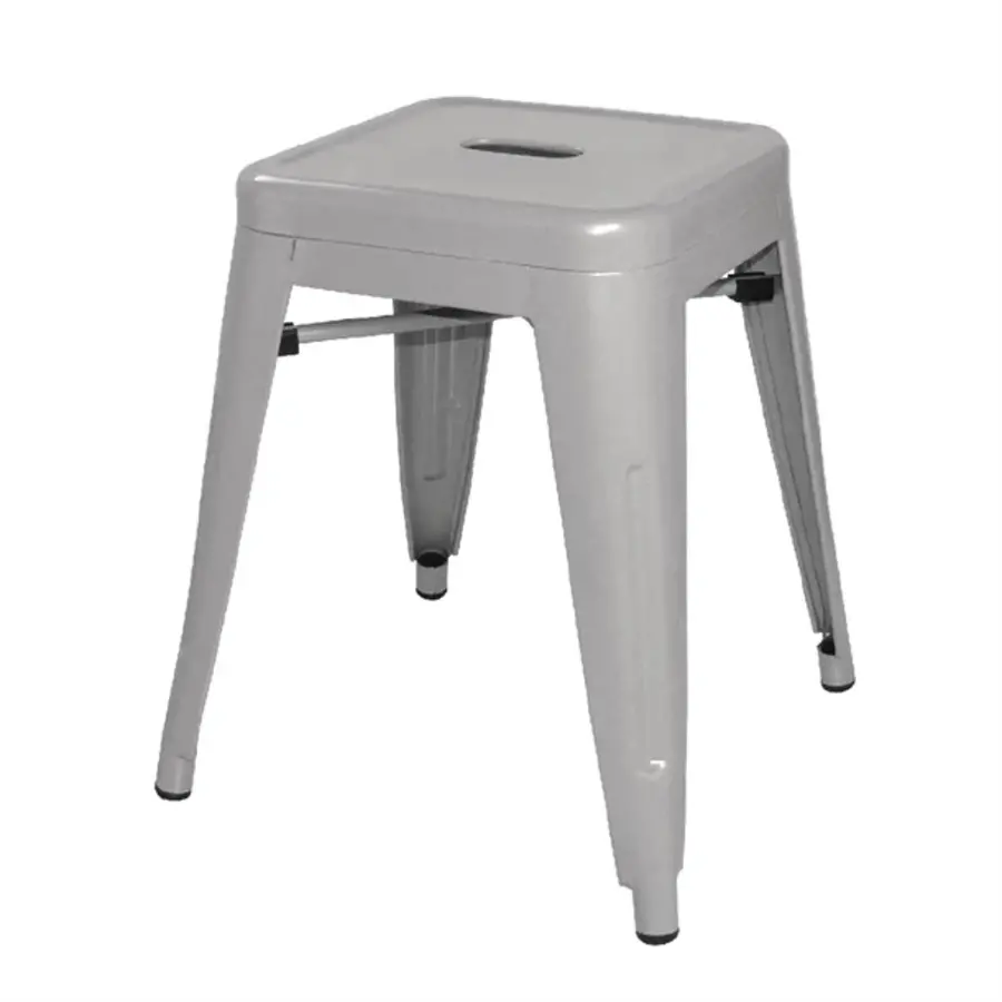 bistro low stool made of steel | (4 pieces)