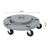 Jantex dolly voor ronde afvalbak | 160ltr