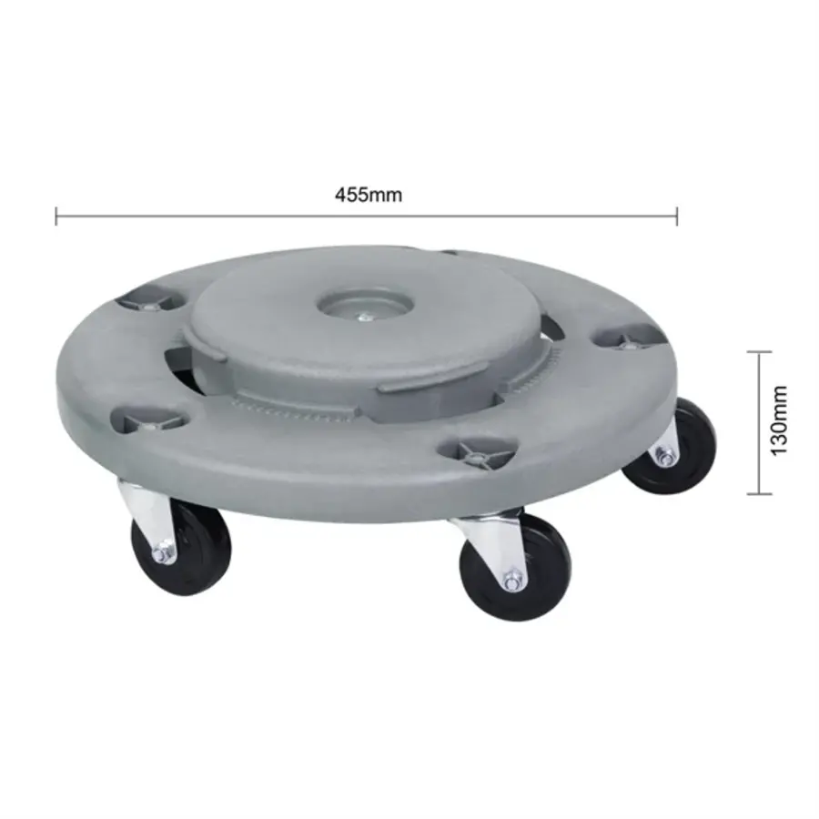 Jantex Rollwagen für runde Abfalleimer | 160ltr