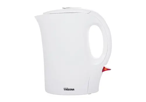  HorecaTraders Tristar Wasserkocher aus weißem Kunststoff | 1100 W | 1 Liter 