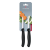 Victorinox Couteau d'office pointu 8 cm noir | acier inoxydable | 2 pièces | 18,9(l)cm