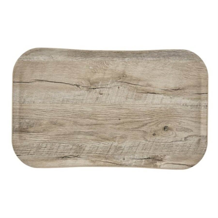 Versa tray | 37x53cm rectangular rustic decor light oak