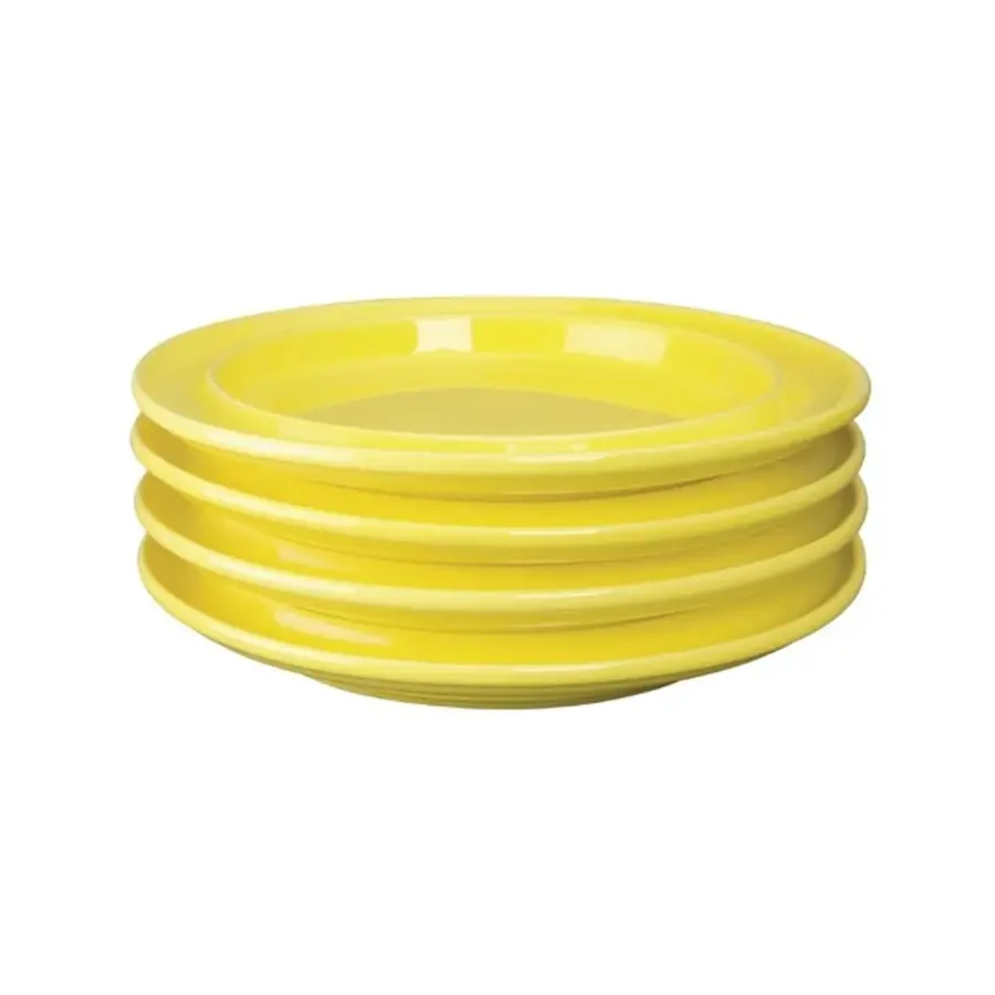 Heritage plates | Yellow | 253 mm | (4 pieces)