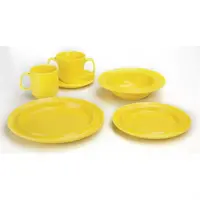 Heritage plates | Yellow | 253mm | (4 pieces)