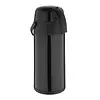 Olympia pump action stainless steel double-walled airpot | black