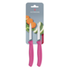 Victorinox Couteau d'office à pointe pointue 8 cm rose | 2 pièces | acier inoxydable | 18,9(l)cm