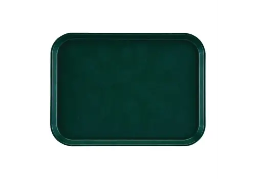  Cambro Plateau rectangulaire antidérapant en fibre de verre Cambro Epictread | Vert | 415 mm 