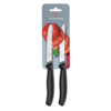 Victorinox Couteau à tomates dentelé/utilitaire 11 cm noir | 2 pièces | acier inoxydable | 21,9(l)cm