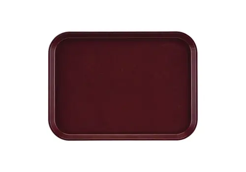  Cambro Plateau rectangulaire antidérapant en fibre de verre Cambro Epictread | bordeaux | 415 mm 