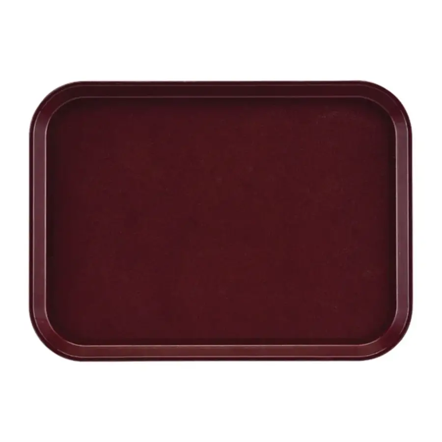 Cambro epictread fiberglass rectangular non-slip tray | burgundy | 415mm