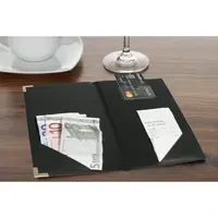 présentoir de billets de banque classique | noir