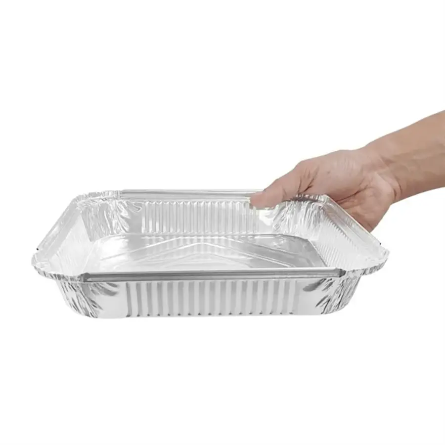 Recyclable Shallow Foil Containers | 1580ml | (200 pieces)