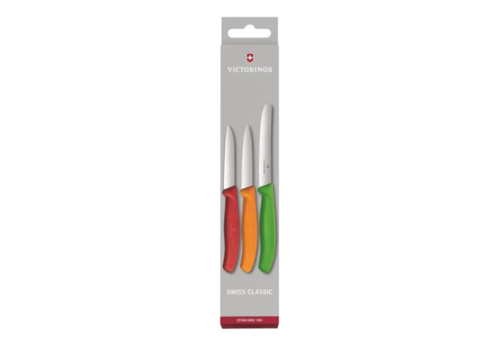  Victorinox Ensemble de 3 couteaux d'office | acier inoxydable | 18,9(l)cm 