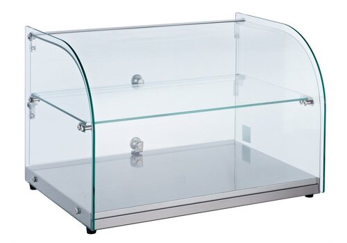  Combisteel Neutraal Vitrine | Rond 45L | 554  x 376 x 370 mm 