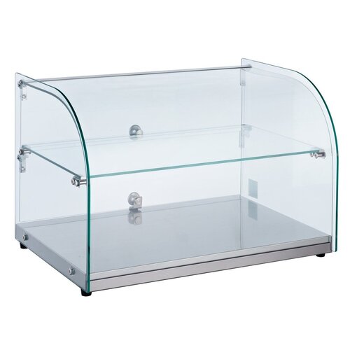  Combisteel Neutraal Vitrine | Rond 45L | 554  x 376 x 370 mm 