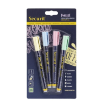 Liquid pastel chalk marker with 1-2mm | 4 pieces | 8.5(h) x 13(w) x 36(d)cm