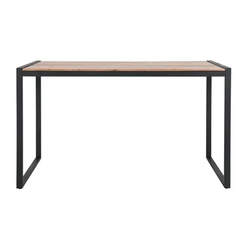  Bolero Table de bar industrielle en acier et acacia | 1800x900 mm 