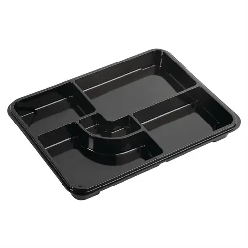  HorecaTraders Recyclable Bento Boxes | Black | 263 x 201mm | (90 pieces) 