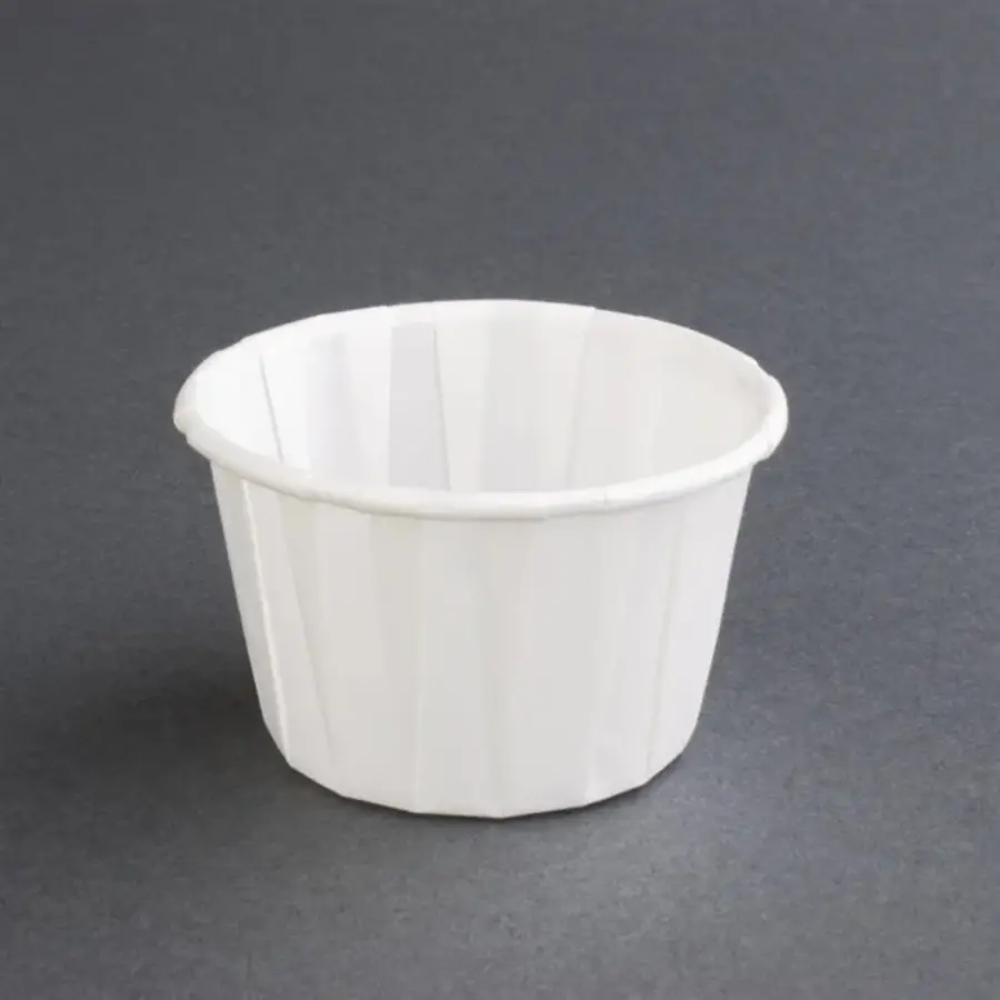 Recycelbare Soßentöpfe aus Papier, mittelgroß, 57 ml | (250 Stück)