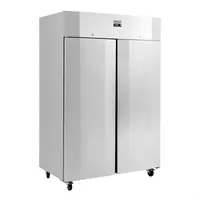Polar u-series energy efficient upright freezer with double door | 1400L | 215x 140 x 81 cm