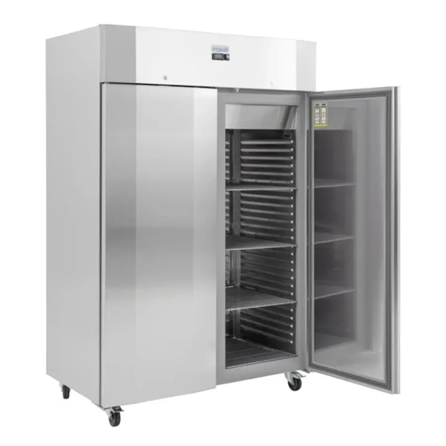 Polar u-serie energiezuinige staande vriezer met dubbele deur | 1400L | 215x 140 x 81 cm