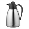 HorecaTraders Insulated jug | 1.5L | Black | Stainless steel