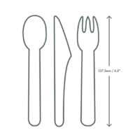 compostable paper spoon | 1000 pieces | 3.5(b)cm