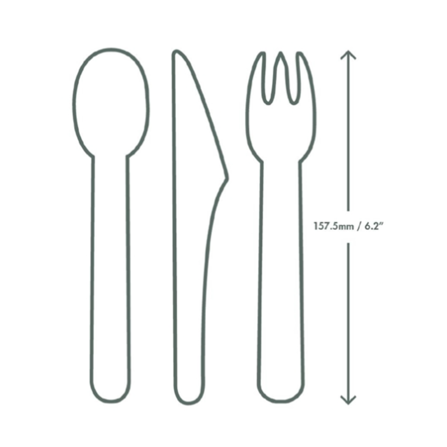 cuillère en papier compostable | 1000 pièces | 3,5(b)cm