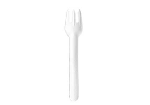  HorecaTraders kompostierbare Papiergabel | 1000 Stück | 3,1 cm 