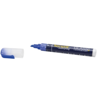 Waterproof krijtstift met 2-6mm penpunt | Glas + Krijtbord | Blauw | Vloeibaar krijt