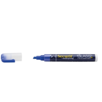Wasserfester Kreidemarker mit 2–6 mm Spitze | Glas + Tafel | Blau | Flüssigkreide
