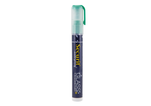  Securit Waterproof chalk marker with 2-6mm nib | Glass + Chalkboard | Green| Liquid chalk 