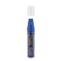 Waterproof chalk marker with 7-15mm nib | Glass + Chalkboard | Blue | Liquid chalk