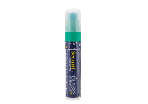  Securit Wasserfester Kreidemarker mit 7–15 mm Spitze | Glas + Tafel | Grün | Flüssigkreide 