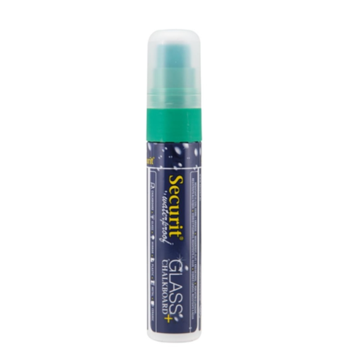  Securit Wasserfester Kreidemarker mit 7–15 mm Spitze | Glas + Tafel | Grün | Flüssigkreide 