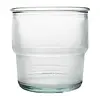 gerecycled glas geribbelde stapelbare bekers | 300 ml | (pak van 6)