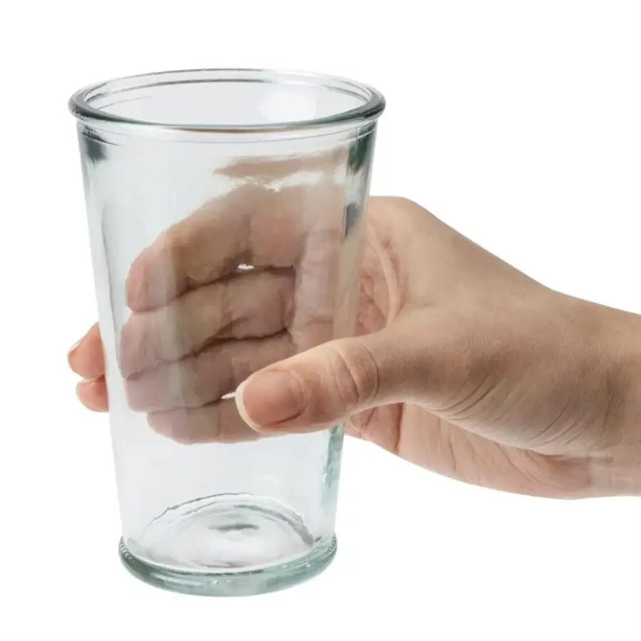 Recycled glass conical cups | 300 ml | (pack of 6)
