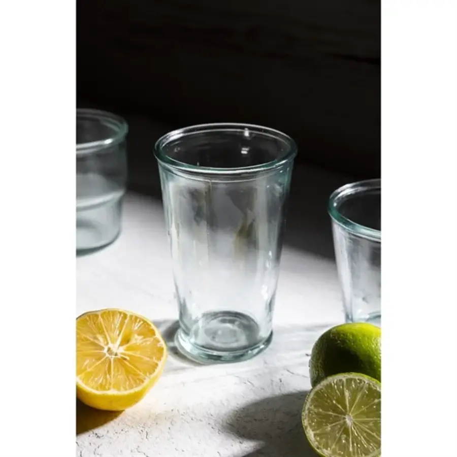 Recycled glass conical cups | 300 ml | (pack of 6)