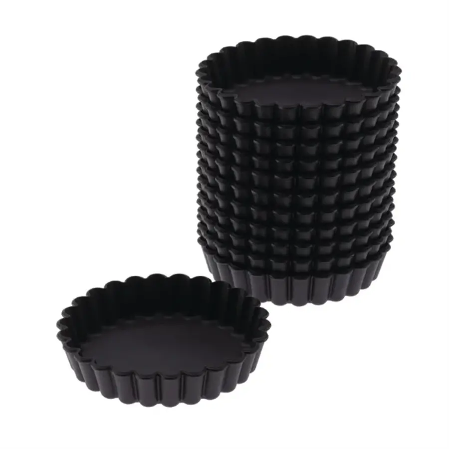 Matfer Bourgeat | Exoglass ribbed molds |10cm | (12 pieces)