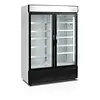 HorecaTraders NF5000G Gefriervitrine mit 2 Türen | Schwarz | 1250 x 570 x 1331 mm