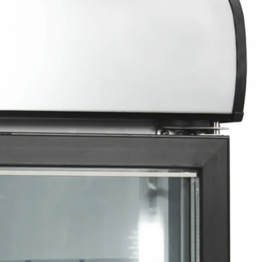 NF5000G Display freezer with 2 doors | Black | 1250 x 570 x 1331mm