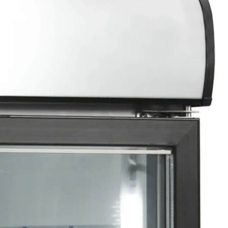 NF5000G Gefriervitrine mit 2 Türen | Schwarz | 1250 x 570 x 1331 mm