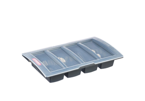  Araven Range-couverts gris foncé avec couvercle | 10(h)x32,5(l)x53(p)cm 
